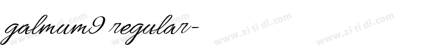 galmum9 regular字体转换 galmum9 regular字体转换